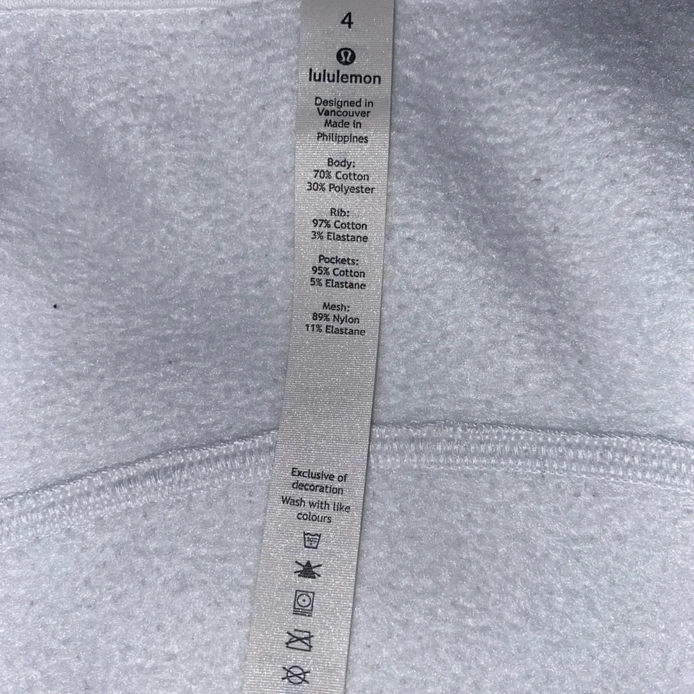 🔥 Lululemon Athletica White Hoodie Size 4 Excellent Condition - Picture 5 of 10